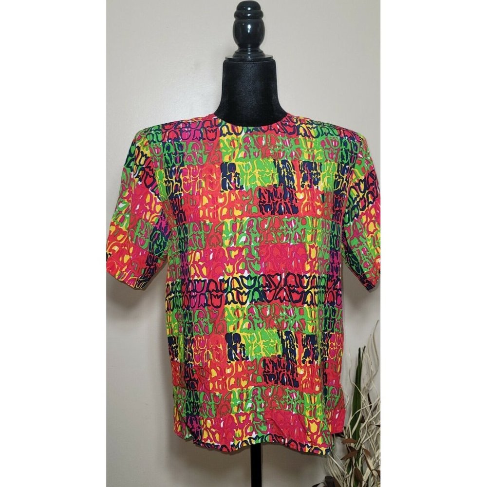 Vintage Silk Blouse La Chine Classic By Galinda Wang Women's Medium 9